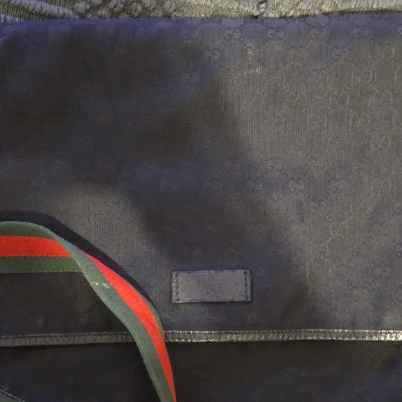 Authentic Gucci GG Supreme Monogram Web Stripe Crossbody Messenger Bag Unisex - Picture 2 of 9
